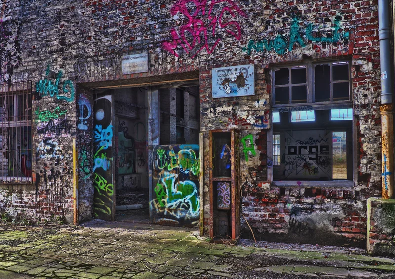 68699 Gebäude - Graffiti Puzzle