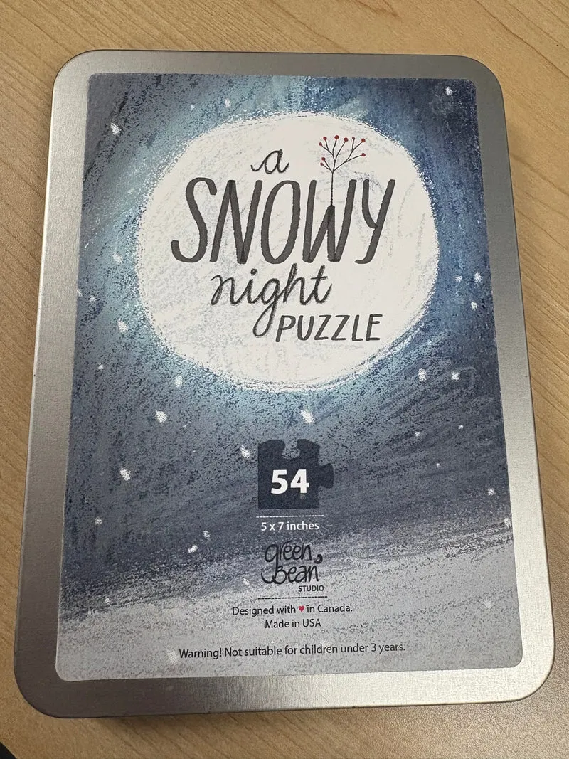 PFG A Snowy Night Puzzle (Tin - 54pcs) (Usage/Used - PUZZLES FOR GOOD)