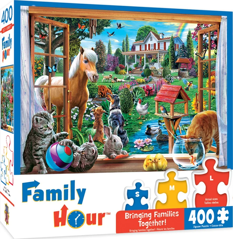 Family Hour Peeking Through Large 400 Piece
