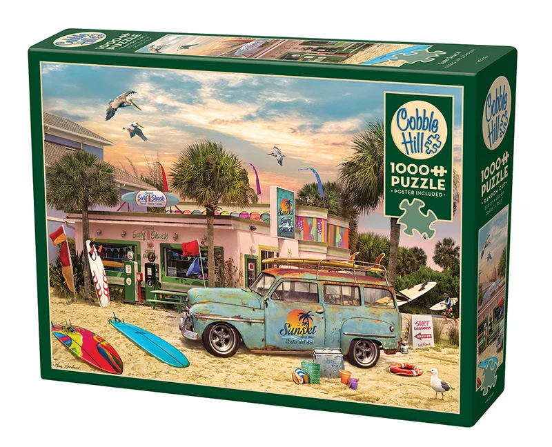 PFG Surf Shack, Greg Giordano (1000pcs) (Usage/Used - PUZZLES FOR GOOD)