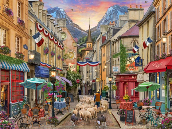 PFG French Village, David Maclean (Usage/Used - PUZZLES FOR GOOD)