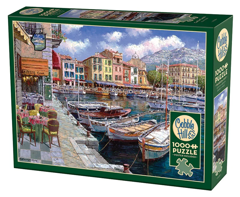PFG Cafe in Cassis, Sam Park (1000pcs) (Usage/Used - PUZZLES FOR GOOD)