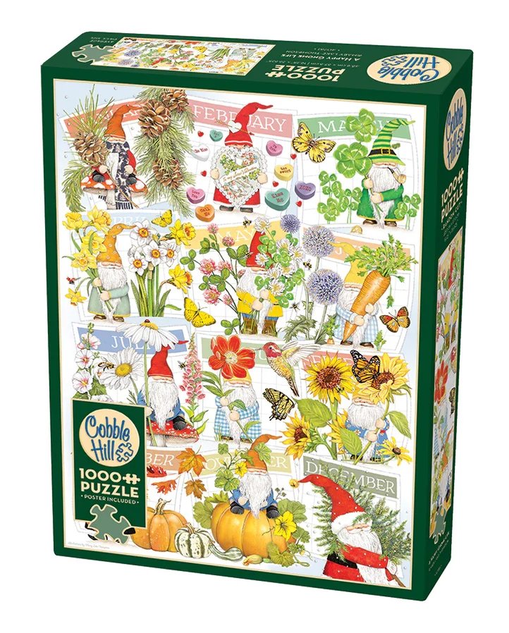 PFG A Happy Gnome Life (1000pcs) (Usage/Used - PUZZLES FOR GOOD)
