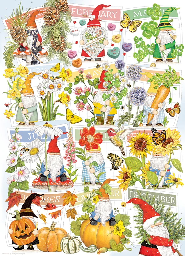 PFG A Happy Gnome Life (1000pcs) (Usage/Used - PUZZLES FOR GOOD)