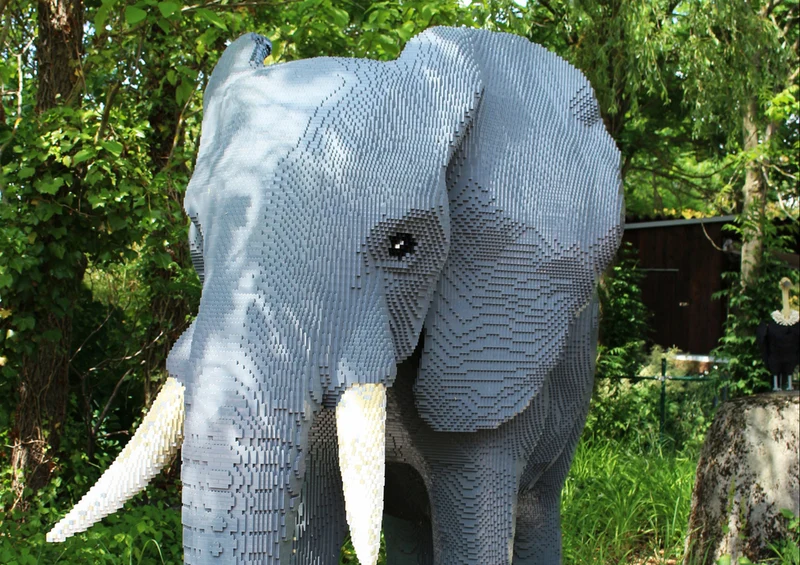 82617 Hintergründe - Elefant Puzzle
