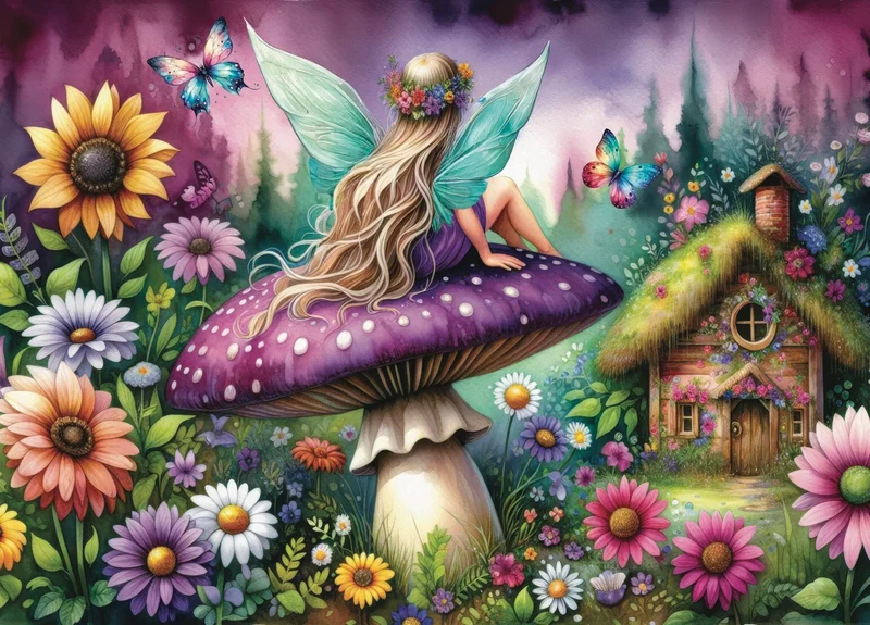 Purple Mushroom Rest - Collection NovIA (1000pcs)
