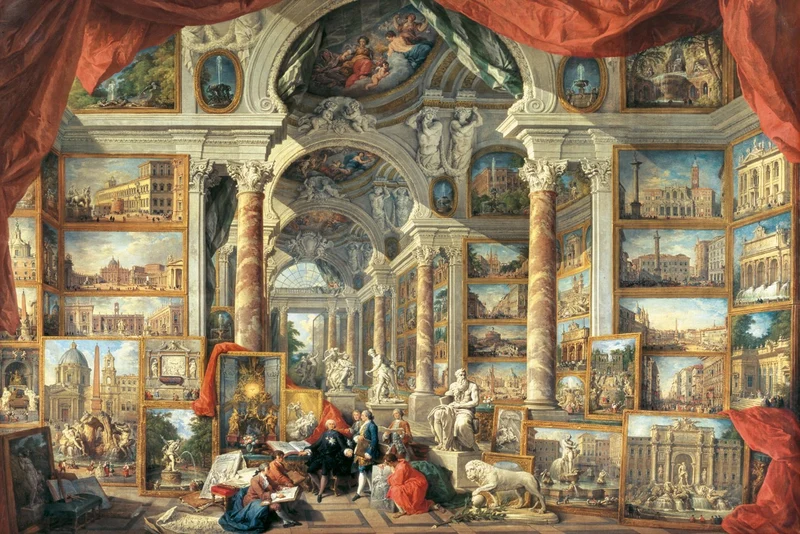 PFG Ravensburger Views of Modern Rome, Giovanni Paolo Panini (5000pcs) (Usage/Used - PUZZLES FOR GOOD)