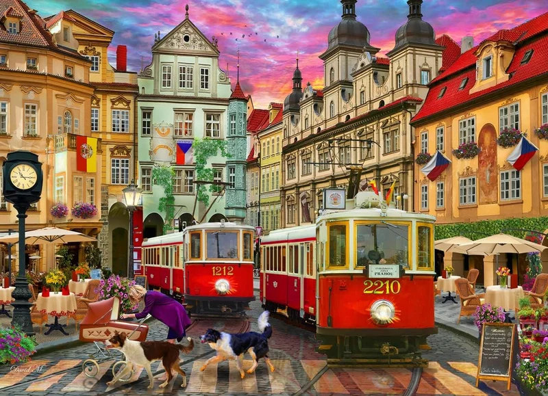 Prague Trolleys, David MacLean (1000pcs)