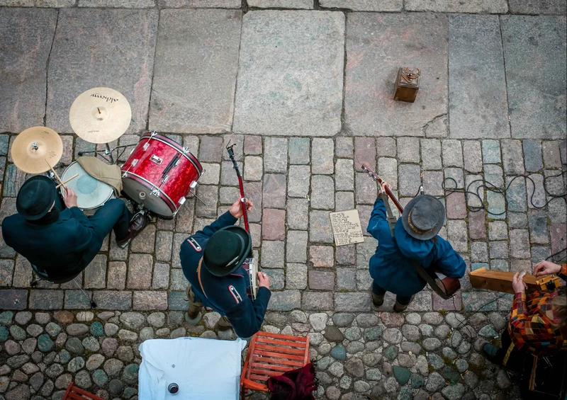 71059 Hintergründe - Straßenmusiker Puzzle