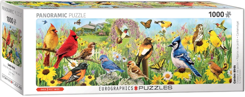 PFG Garden Birds, Greg Giordano (Panoramic) (Usage/Used - PUZZLES FOR GOOD)