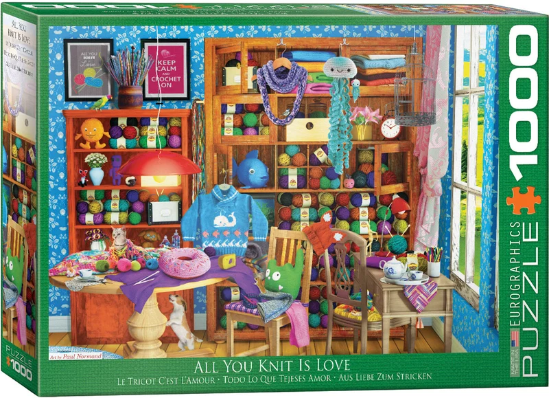 PFG All You Knit is Love, Paul Normand (Usage/Used - PUZZLES FOR GOOD)