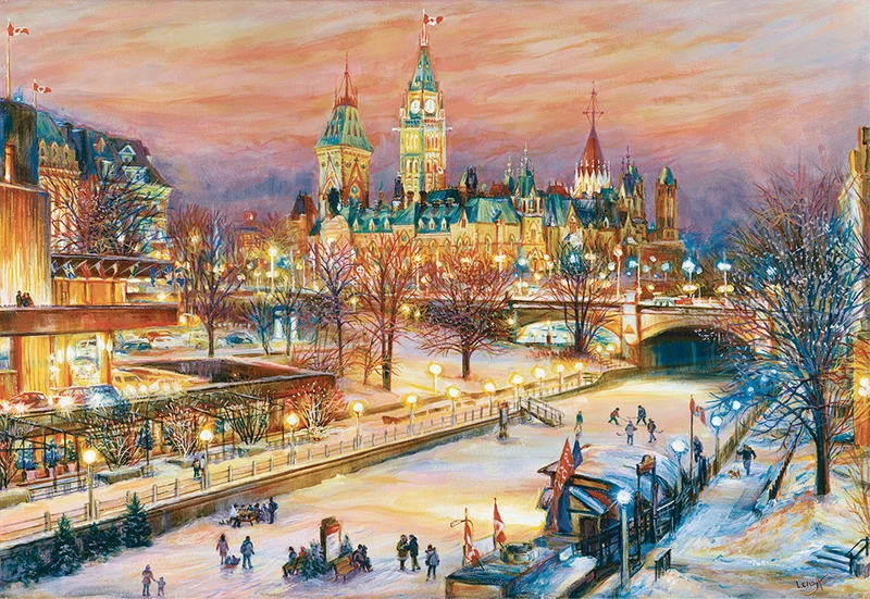 PFG Ravensburger Ottawa Winterlude Festival - Canadian Collection (Usage/Used - PUZZLES FOR GOOD)