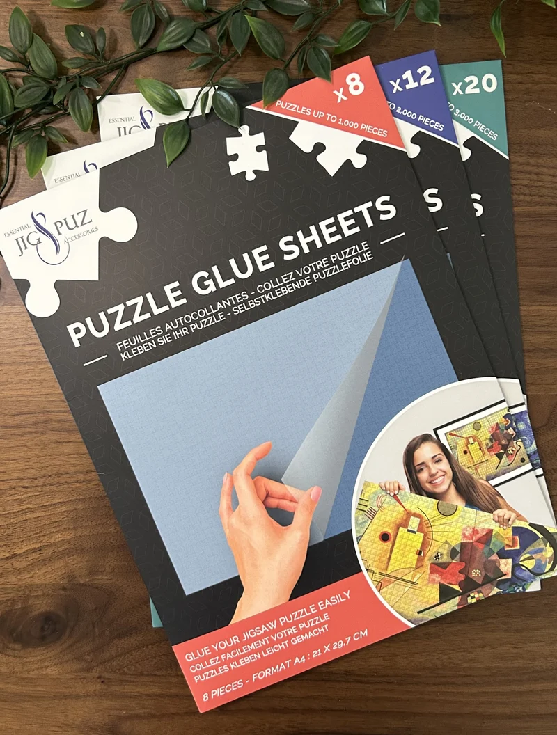 Jig & Puz 12 x Puzzle Adhesive Sheets (up to 2000pcs)