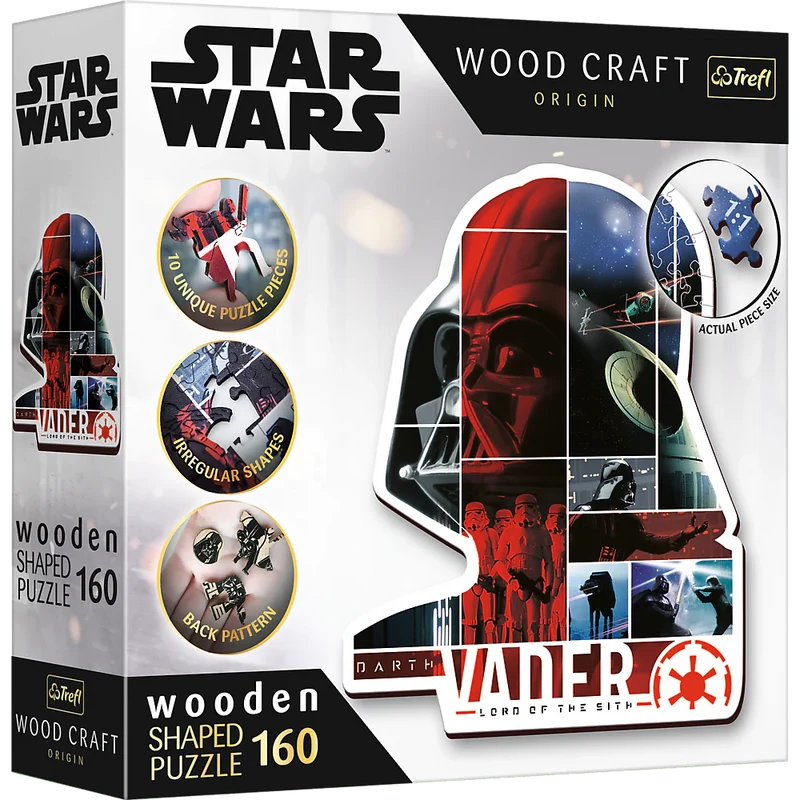 Trefl Wood Craft - Star Wars Darth Vader (160pcs) (Wooden Jigsaw Puzzle)