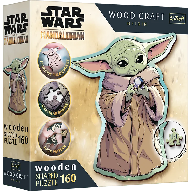 Trefl Wood Craft - Star Wars Grogu (160pcs) (Wooden Jigsaw Puzzle)