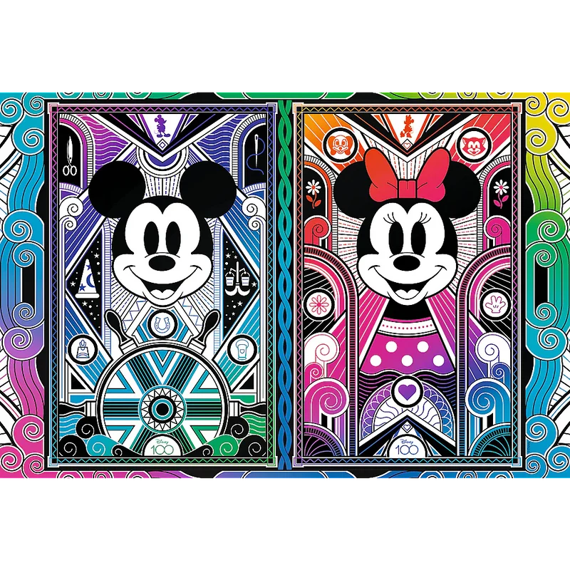 Trefl Wood Craft - Disney's Mickey & Minnie - Special Edition (501pcs) (Wooden Jigsaw Puzzle)