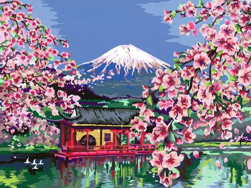 Ravensburger CreArt - Japanese Cherry Blossom (Paint-by-number)
