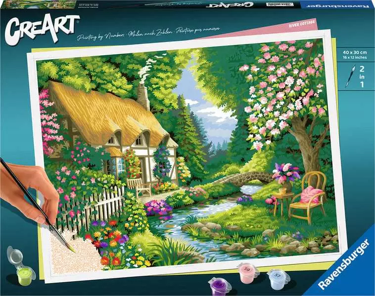 Ravensburger CreArt - River Cottage (Paint-by-number)