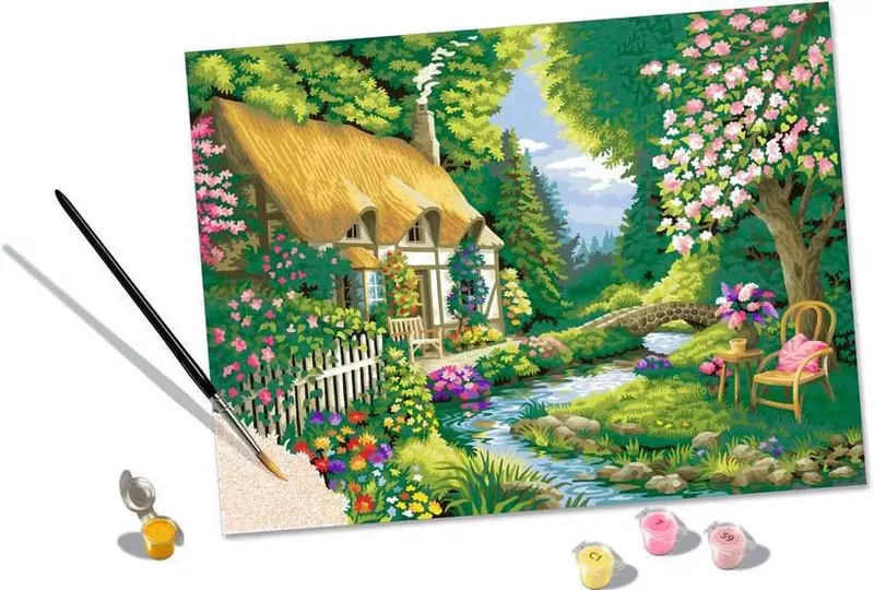 Ravensburger CreArt - River Cottage (Paint-by-number)