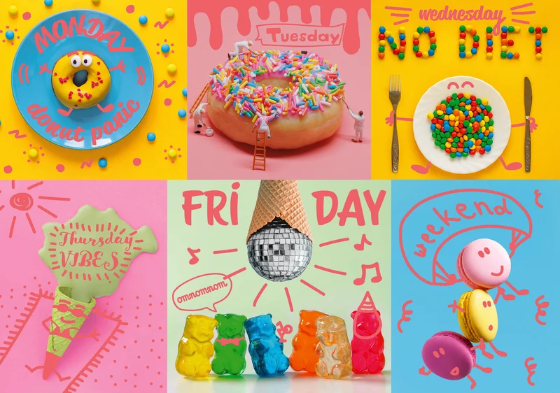 PFG Neon - Sweet Week (Usage/Used - PUZZLES FOR GOOD)