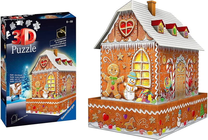 Ravensburger 3D Gingerbread House Night Edition