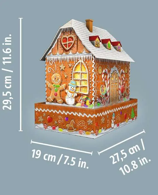 Ravensburger 3D Gingerbread House Night Edition