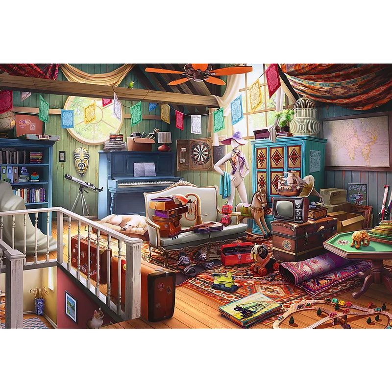 Trefl Wood Craft - Treasures in the Attic (501pcs) (Wooden Jigsaw Puzzle)