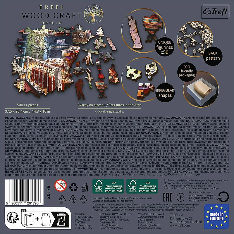 Trefl Wood Craft - Treasures in the Attic (501pcs) (Wooden Jigsaw Puzzle)