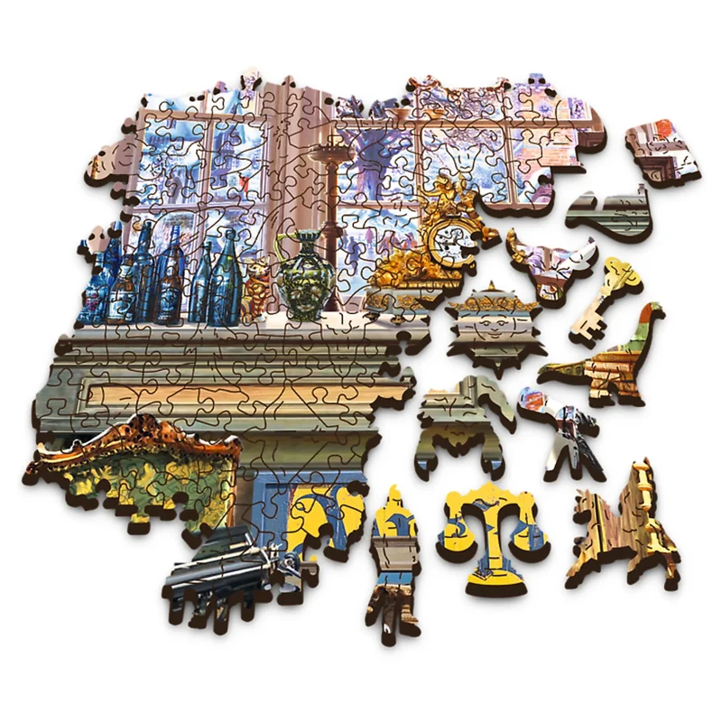 DMG Trefl Wood Craft - Antique Shop (1000pcs) (Wooden Jigsaw Puzzle) (DAMAGED BOX)