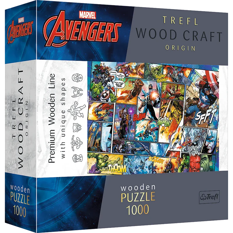 Trefl Wood Craft - Marvel Comic Universe (1000pcs) (Wooden Jigsaw Puzzle)