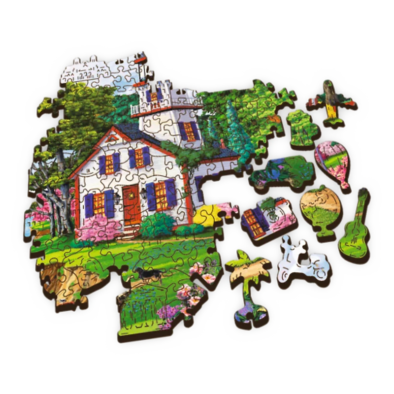 Trefl Wood Craft - Summer Haven (501pcs) (Wooden Jigsaw Puzzle)
