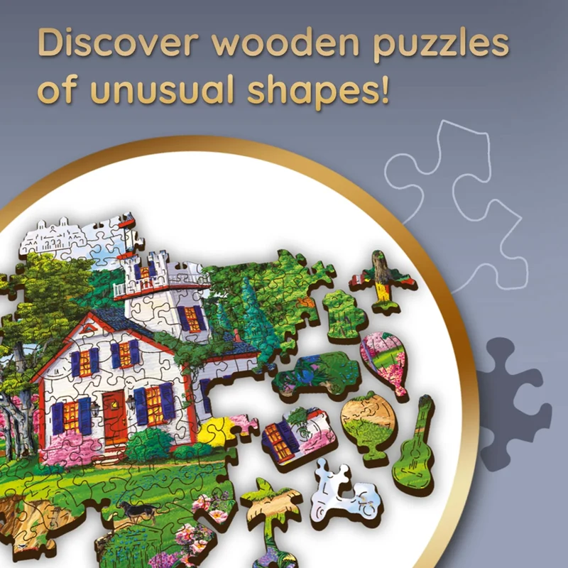 Trefl Wood Craft - Summer Haven (501pcs) (Wooden Jigsaw Puzzle)