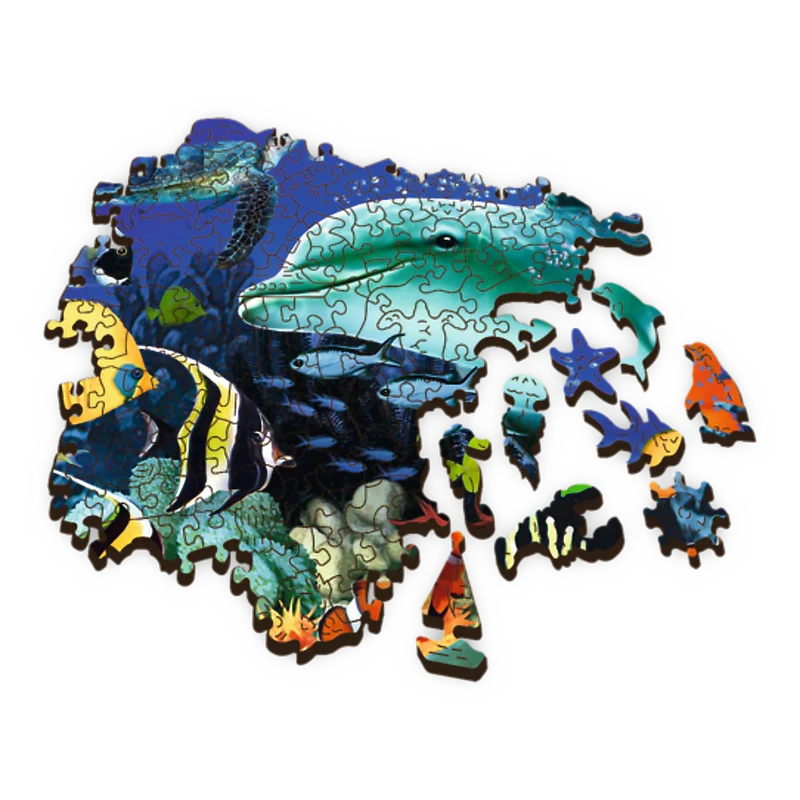 Trefl Wood Craft - Sea Life (501pcs) (Wooden Jigsaw Puzzle)