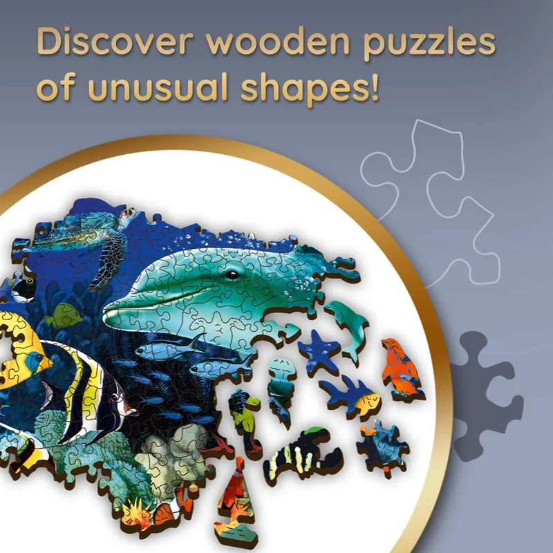 Trefl Wood Craft - Sea Life (501pcs) (Wooden Jigsaw Puzzle)