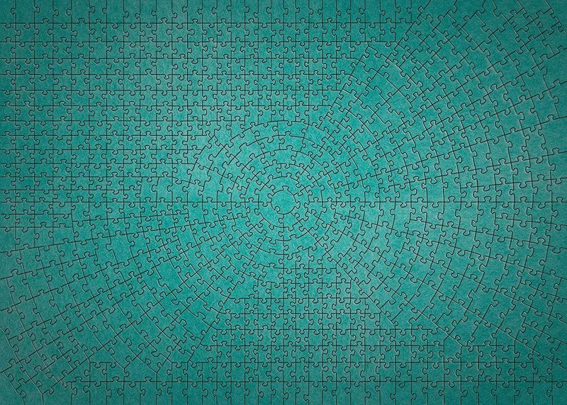 PFG Ravensburger Krypt Metallic Mint (736pcs) (Usage/Used - PUZZLES FOR GOOD)