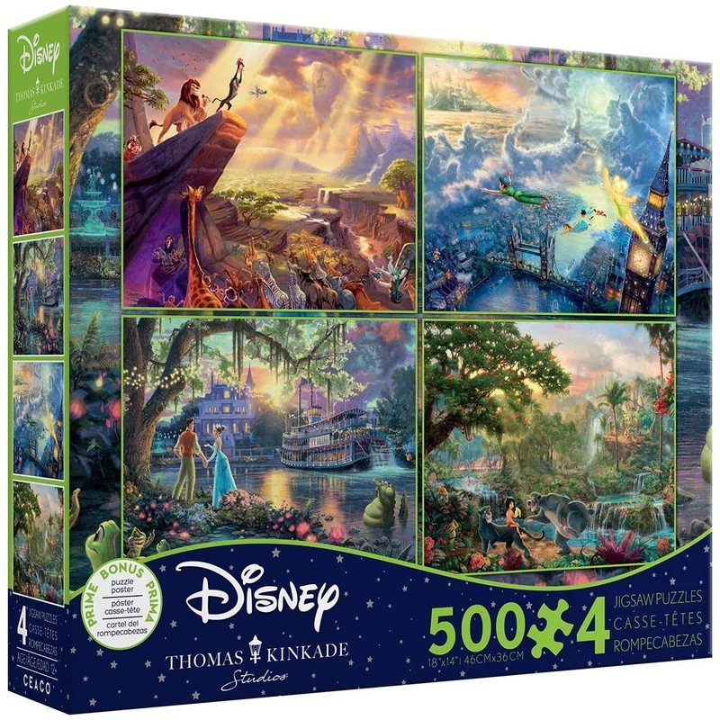 DMG Thomas Kinkade Disney Collection - Multipack (4x500pcs) (DAMAGED BOX)
