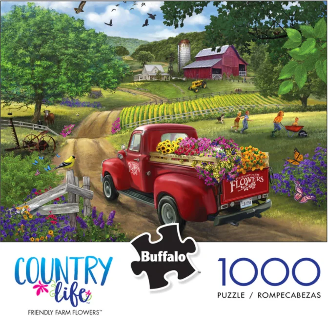 PFG Country Life: Friendly Farm Flowers (Usage/Used - PUZZLES FOR GOOD)