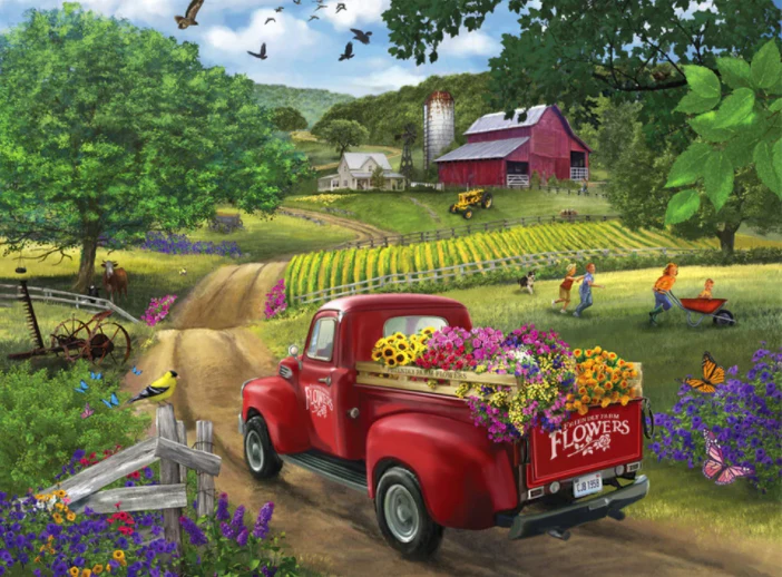 PFG Country Life: Friendly Farm Flowers (Usage/Used - PUZZLES FOR GOOD)