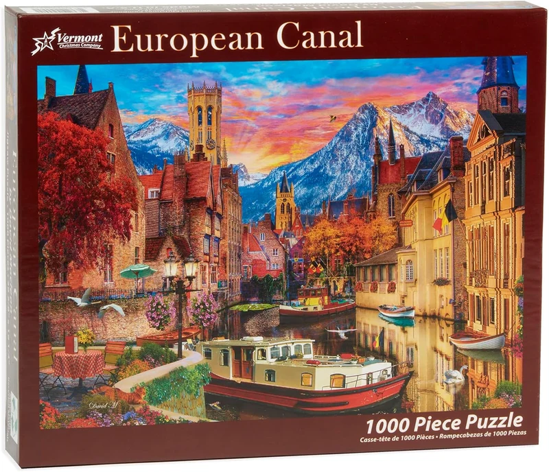 PFG European Canal, David MacLean (1000pcs) (Usage/Used - PUZZLES FOR GOOD)