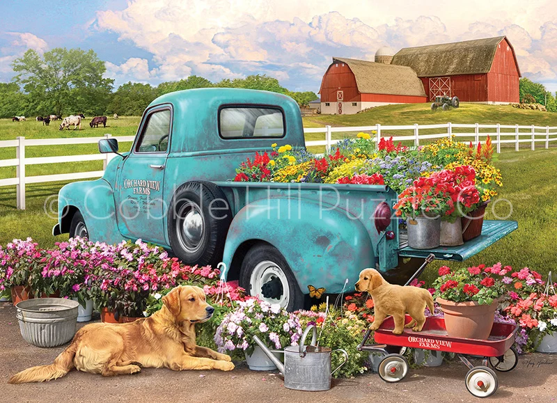 PFG Flower Truck, Greg Giordano (1000pcs) (Usage/Used - PUZZLES FOR GOOD)