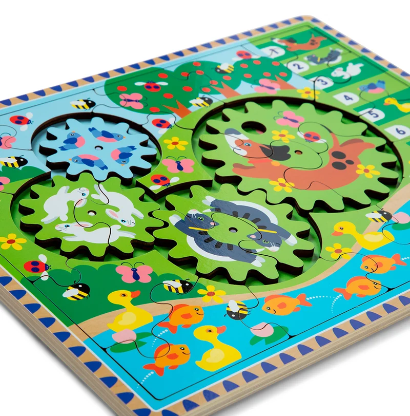 Melissa & Doug Gear - Animal Chase (24pcs)