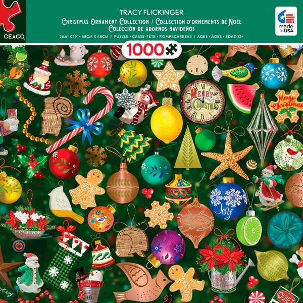 PFG Classic Christmas - Christmas Ornaments Collection (1000pcs) (Usage/Used - PUZZLES FOR GOOD)