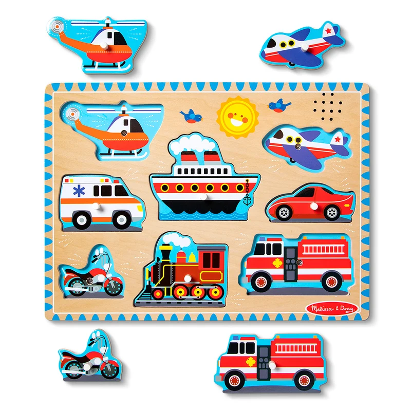 Melissa & Doug Vehicles Song Tray