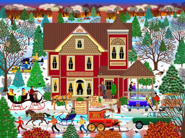 PFG Winter Bed and Breakfast (500pcs) (Usage/Used - PUZZLES FOR GOOD)