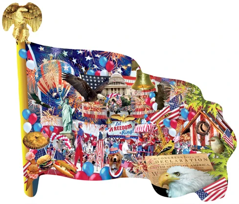 PFG Freedom Parade (Shaped) (Usage/Used - PUZZLES FOR GOOD)
