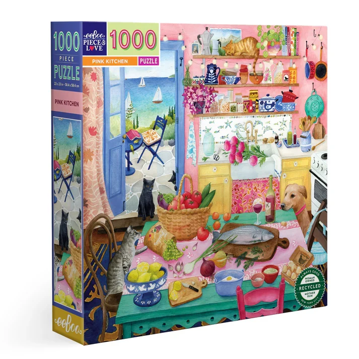 PFG Pink Kitchen (1000pcs) (Usage/Used - PUZZLES FOR GOOD)