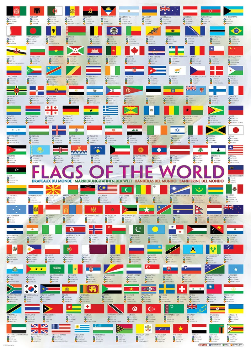 PFG Flags of the World (Usage/Used - PUZZLES FOR GOOD)