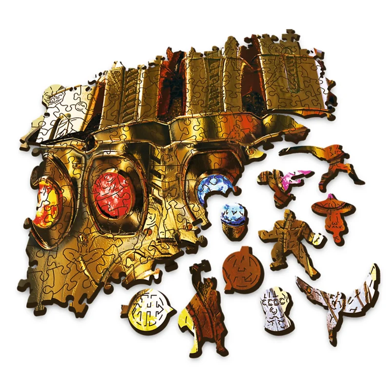 Trefl Wood Craft - Marvel Infinity Gauntlet (500+5 pcs) (Wooden Jigsaw Puzzle)
