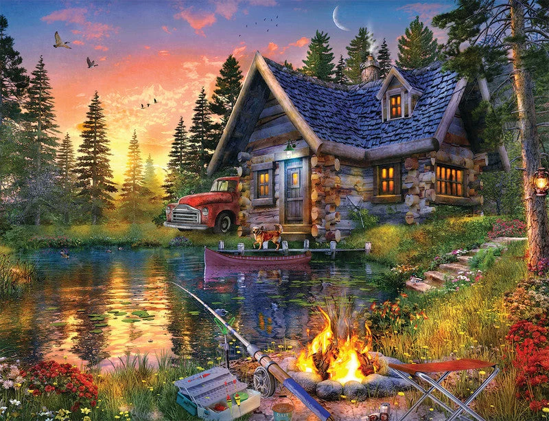 PFG Sun Kissed Cabin (500pcs) (Usage/Used - PUZZLES FOR GOOD)