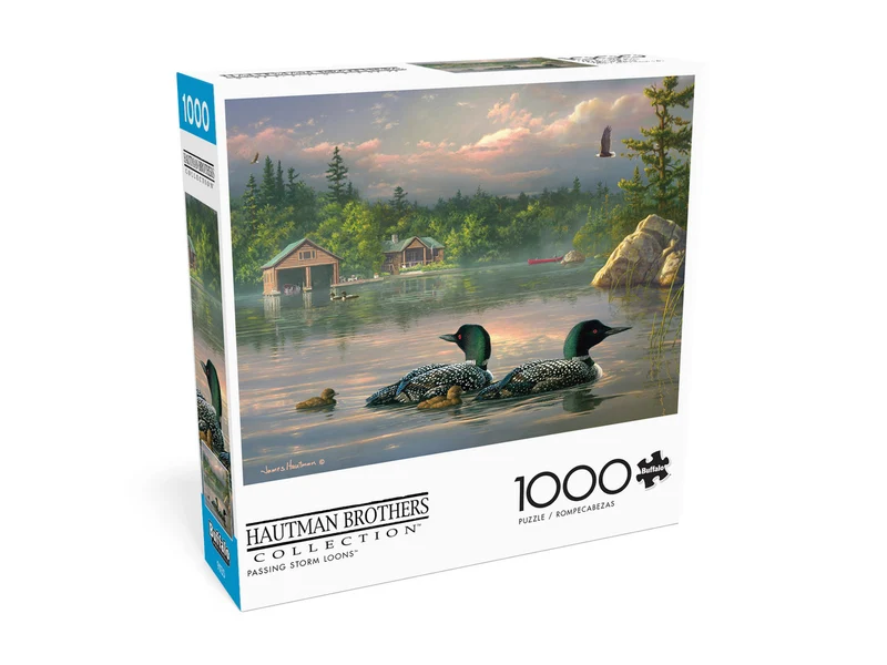 PFG Passing Storm Loons, Hautman (1000pcs) (Usage/Used - PUZZLES FOR GOOD)